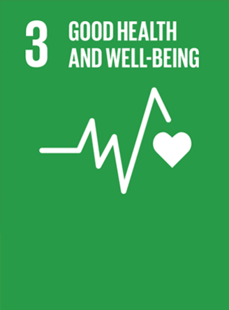SDG 3 Good health and well-being sign
