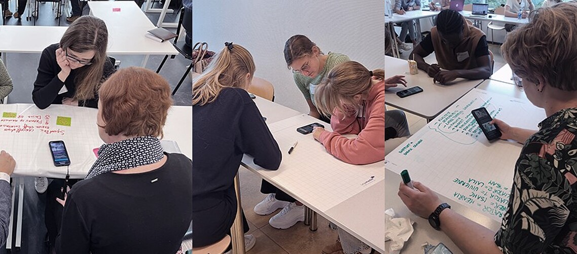 Students playing and learning from Negotiation Hero