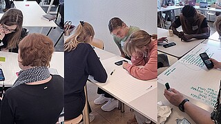 Students playing and learning from Negotiation Hero
