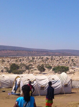 Refugee camp in Rwanda